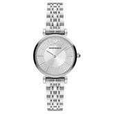 Emporio Armani Women’s Quartz Silver Stainless Steel Silver Dial Watch AR11445